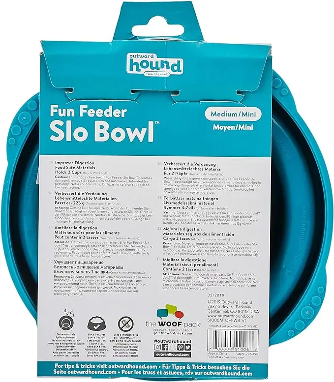 Comedero Outward Hound Fun Feeder Slo Bowl - Imagen 10